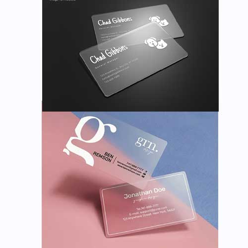transparent Business Card